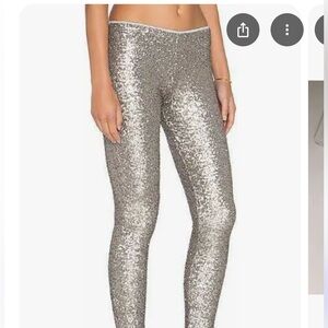 Amuse silver sequin leggings. Never worn.